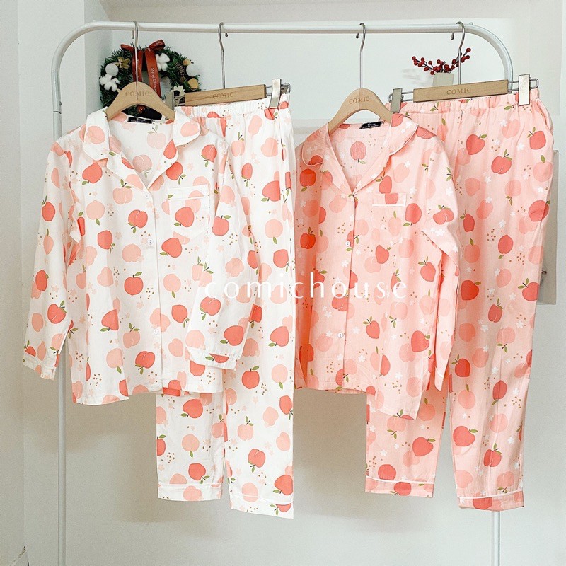 Pizama xô tre / thô nhung tay dài quần dài comic | BigBuy360 - bigbuy360.vn
