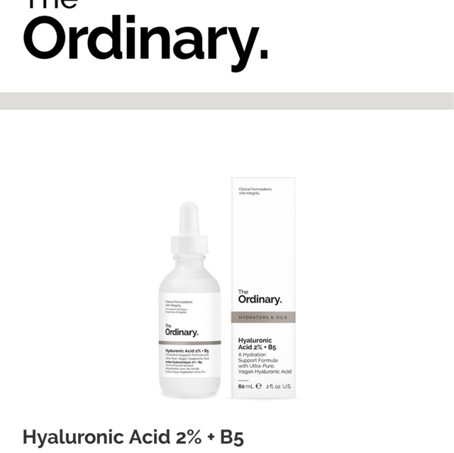 Tinh chất - Serum Ordinary các loại 💥Thanh lý hàng dư💥The ordinary Buffet , Hyaluronic Acid 2%B5 , Rosehip oil