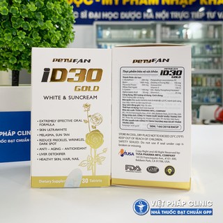  ID30 VIÊN UỐNG TRẮNG DA, CHỐNG NẮNG - 60 Viên
