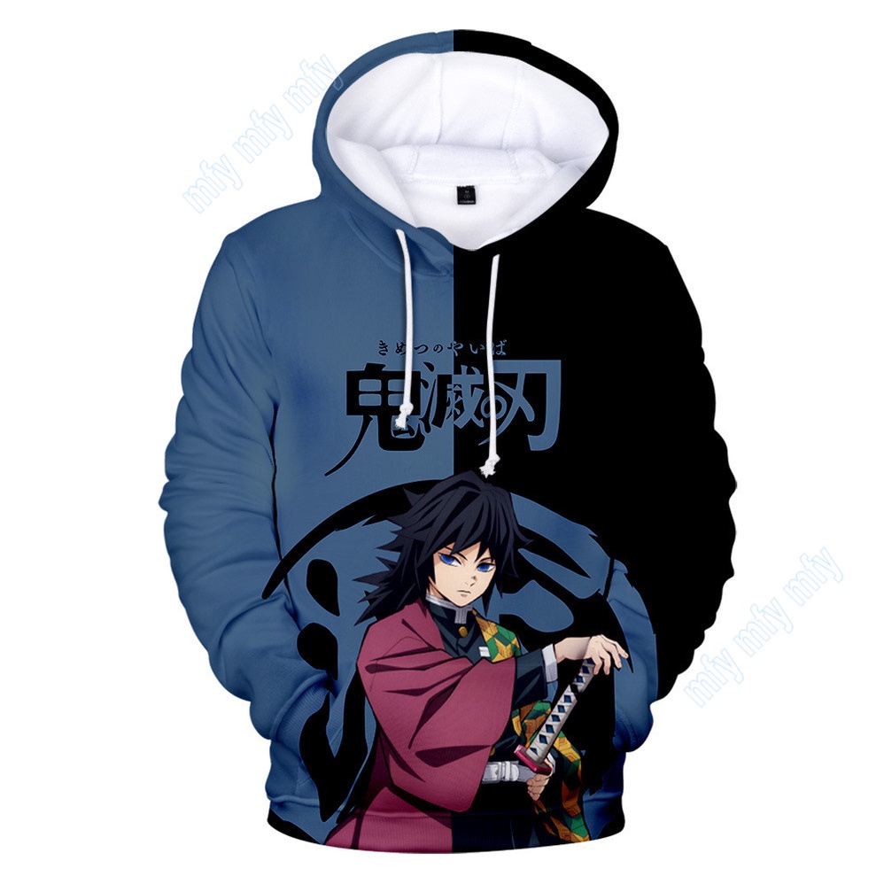 Áo Khoác Hoodie Hóa Trang Nhân Vật Anime Demon Slayer Kamado Tanjirou Nezuko Zenitsu Giyuu Cho Nam Nữ