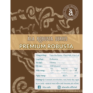 Cà phê Robusta Honey Gia Lai chất lượng cao nguyên chất rang mộc Pha phin/ Pha máy gói 500gram