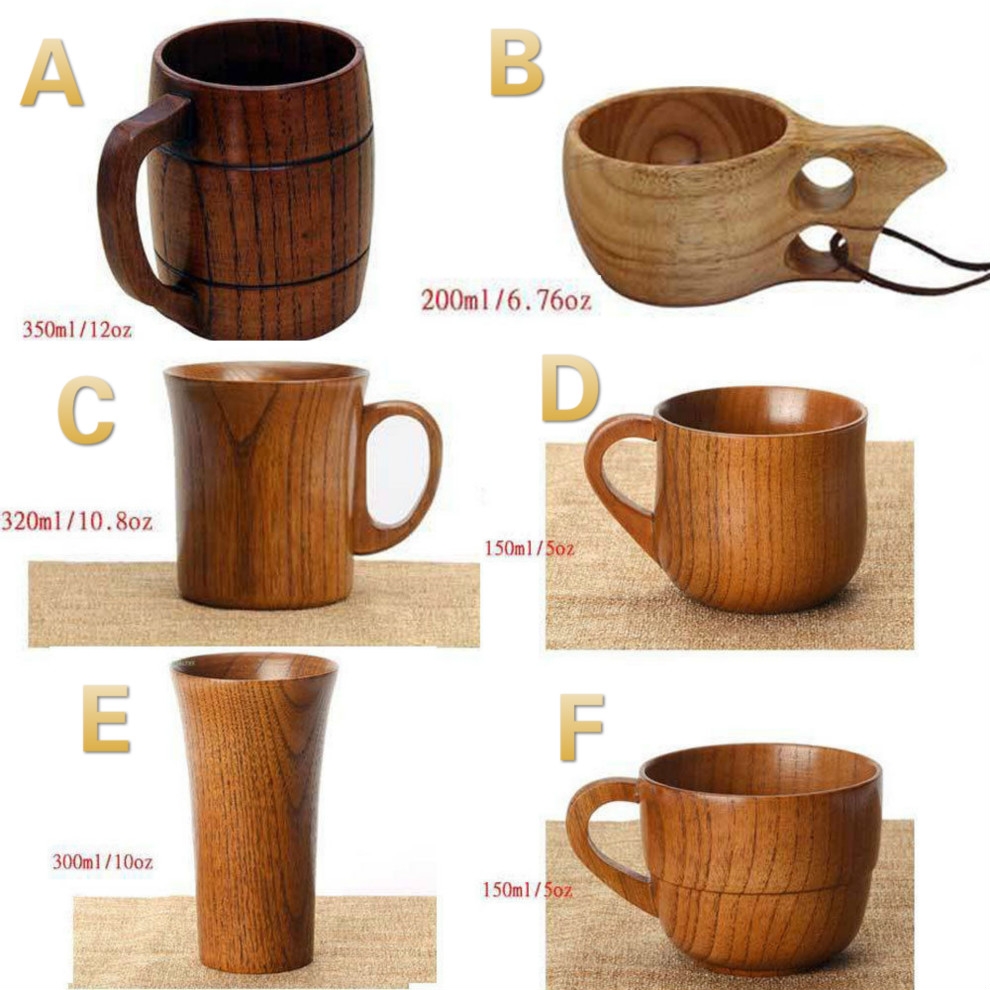 1 Cốc Gỗ Uống Trà, Cà Phê, Trà Sữa