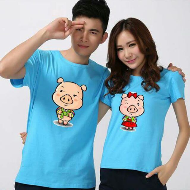 Áo cặp đôi heo ngộ nghĩnh.