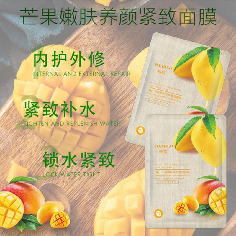 MẶT NẠ TRÁI CÂY DƯỠNG DA HANHUO