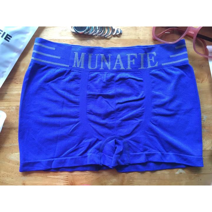 Quần sịp đùi nam Munafie cao cấp (1 Quần) FREESIZE 50-75KG_kháng khuẩn khử mùi, không phai màu, không bai nhão