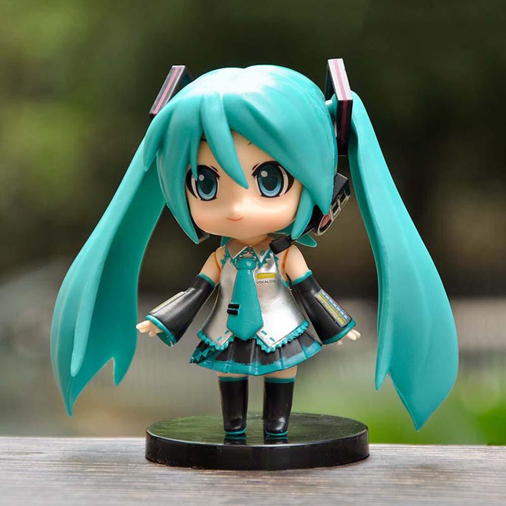 Mô Hình Nhân Vật Hatsune Miku 10cm Bằng PVC Dễ Thương Nhiều Màu Sắc