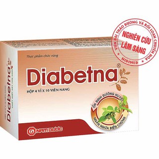 Diabetna Nam Dược - 40 viên - Ổn định đường huyết, Ngăn ngừa biến chứng tiều đường