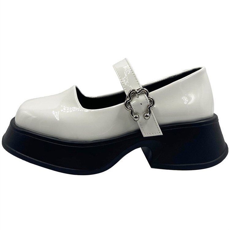 Giày Ielgy Mary Jane JK đế dày màu trơn thời trang cho nữ