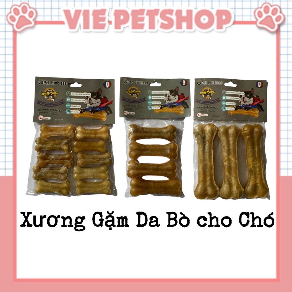 Xương Da Bò Gặm Sạch Răng Giúp Răng Chắc Khỏe cho Chó | Vie PETSHOP