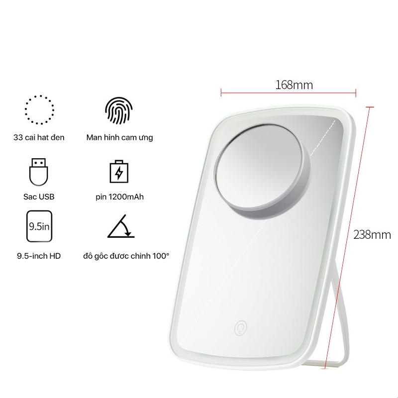 Gương trang điểm có đèn LED Jordan & Judy NV026