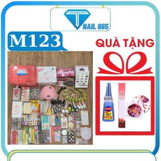 Bộ dụng cụ làm nail cho người mới học , Combo cốp đồ nail cơ bản , Cốp đồ làm móng tay