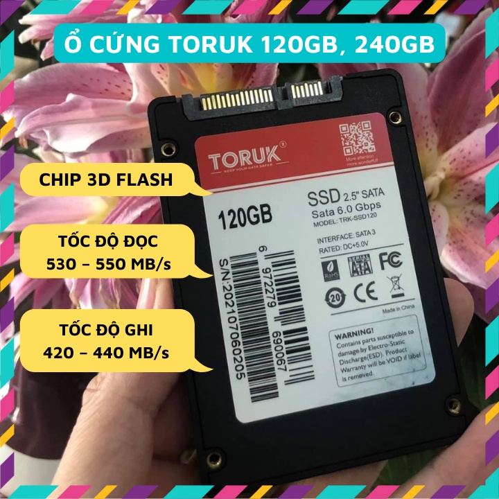 Ổ cứng SSD 120GB, 240GB TORUK bảo hành 36 tháng