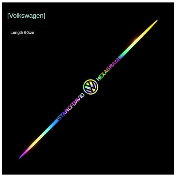 Miếng Dán Trang Trí Vòng Hoa Cho Xe Hơi Volkswagen Polo Golf R Vento Passat Tiguan Gti Cc Scirocco