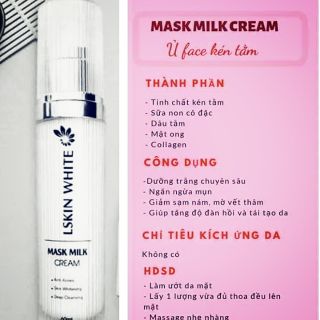 Combo 3 chai Mask milk Cream Slkin White