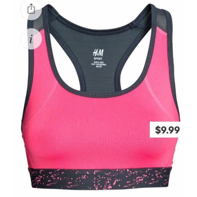 Sports bra medium support H&M authentic