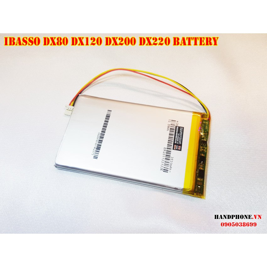 Pin 3.85V thay thế cho máy nghe nhạc IBasso DX80 DX120 DX200 DX220