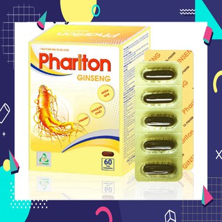 »» Thực phẩm bảo vệ sức khỏe PHARITON GINSENG – Bổ sung Vitamin, Khoáng chất và Nhân sâm cho cơ thể (60 viên)