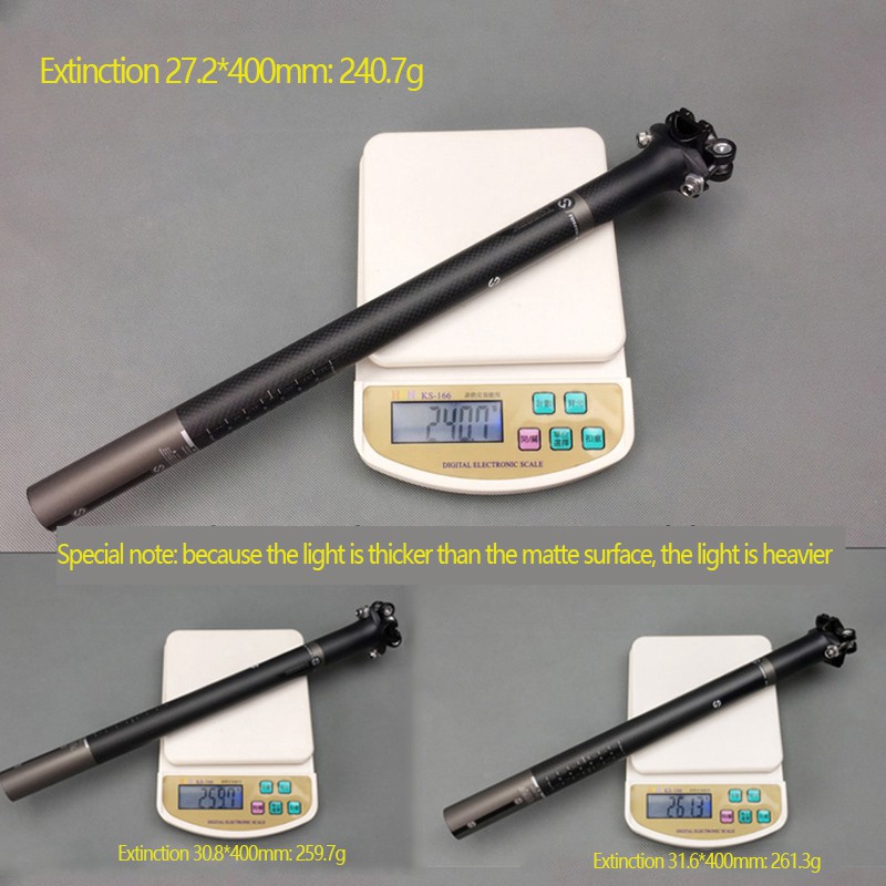 Ống Gắn Yên Xe Đạp 3K Bằng Sợi Carbon Toàn Bộ