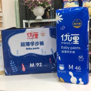 Bỉm quần/dán Youli nội địa trung đủ size S112/M dán96/M quần88/L quần84/ XL quần80/ XXL quần72/3XL88