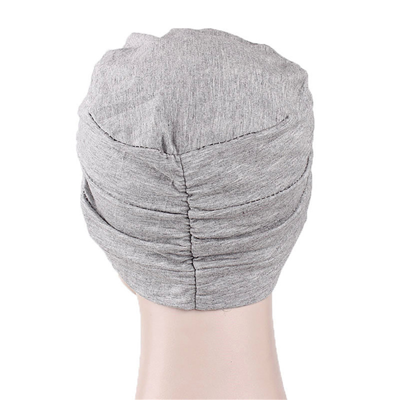 【dayday】Women India Hat Muslim Ruffle Cancer Chemo Hat Beanie Scarf Turban Hea