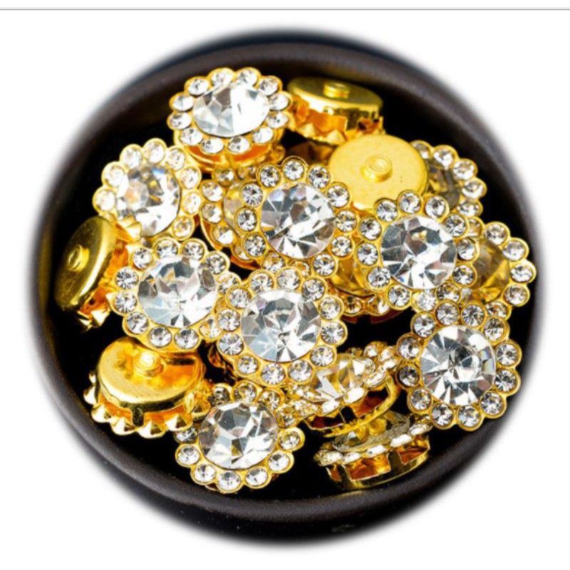 10 center bông hoa nhụy đá to làm phụ kiện handmade