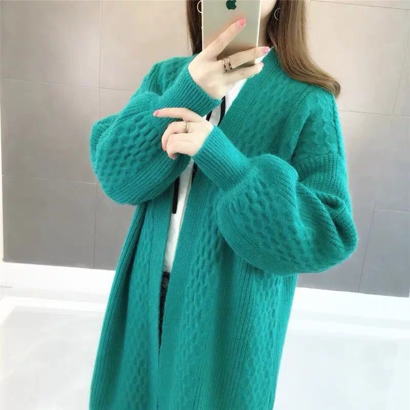 ÁO CADIGAN LEN LÔNG DÀI TAY BỒNG SIÊU HOT - HÀNG OD CÓ ẢNH THẬT KHÁCH MẶC | BigBuy360 - bigbuy360.vn