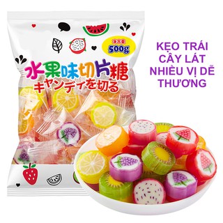 [SẴN] 0.5 KG KẸO LÁT TRÁI CÂY SIÊU CUTE