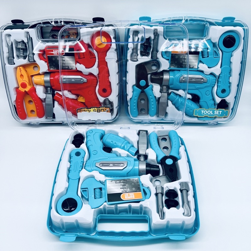 Đồ chơi VALI SỬA CHỮA máy khoan hoạt động được