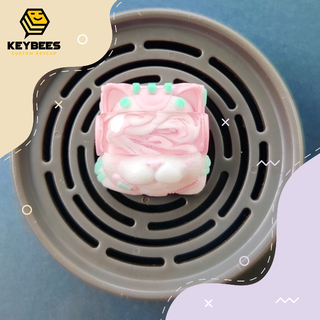 Nút bàn phím cơ Felix Keycap - Tông Hồng Trắng