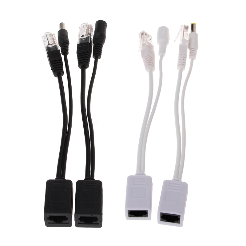 Set dây cáp tăng áp POE và dây cáp chia nguồn POE RJ45 Ethernet 12-48V