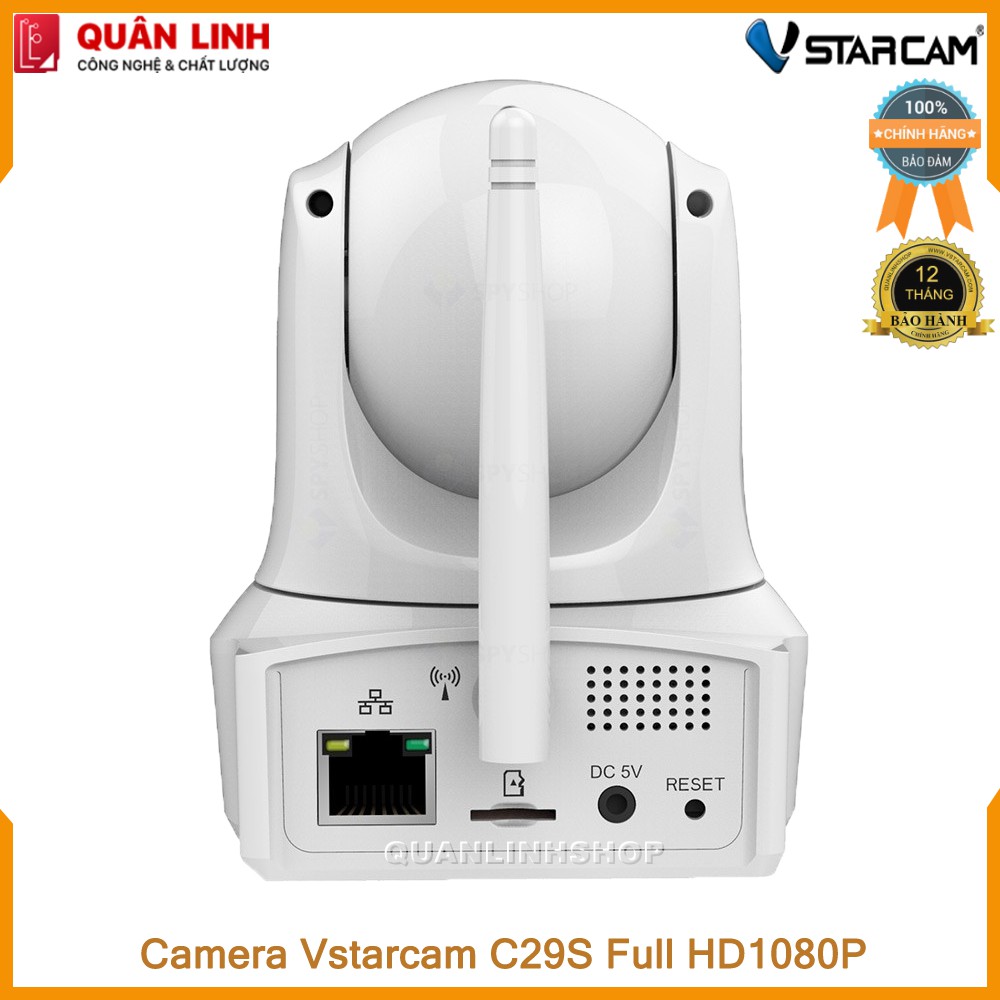 Camera IP Wifi hồng ngoại Vstarcam C29s Full HD 1080P 2MP màu trắng