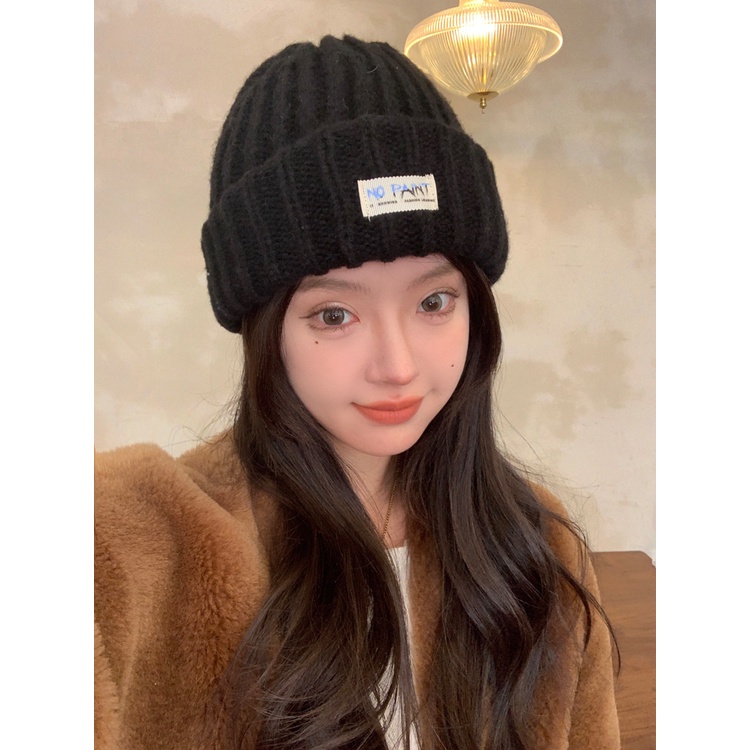 Mũ Len Dày Dặn Giữ Ấm Mùa Thu Đông Phong Cách Nhật Bản Cho Bà