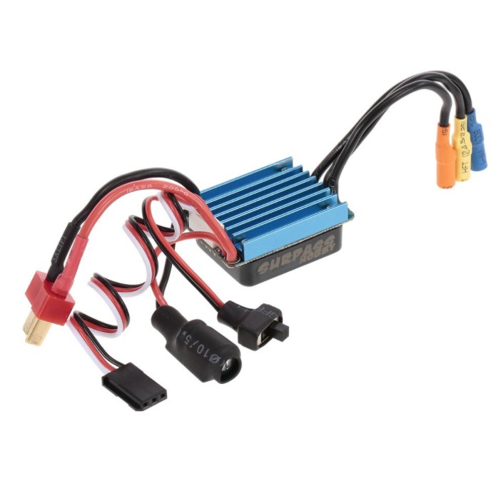 SURPASS HOBBY 2435 4500KV Sensorless Brushless Motor and 25A Brushless ESC for 1/18 1/16 RC Car