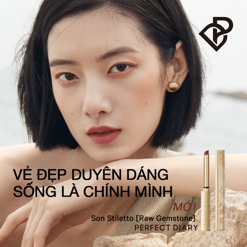 Son môi Silver Stiletto Perfect Diary dưỡng môi căng bóng Spotlight Shiny cao cấp 0.8g