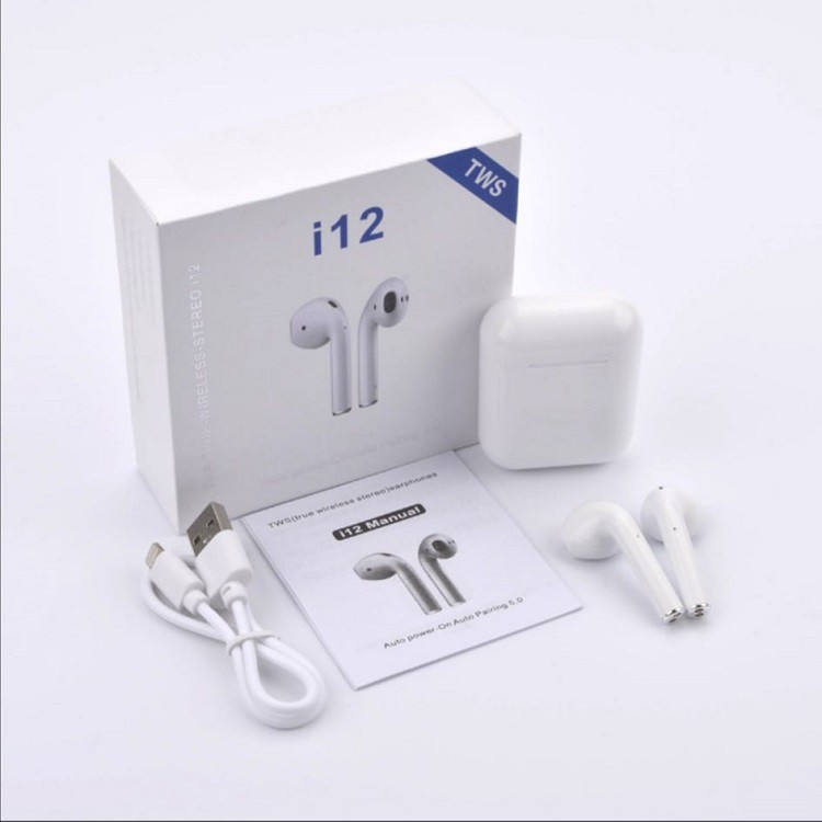 [BẢN CAO CẤP] Tai nghe Bluetooth không dây airpod i12 TWS điều khiển cảm biến âm thanh HIFI cho Android iOS | BigBuy360 - bigbuy360.vn