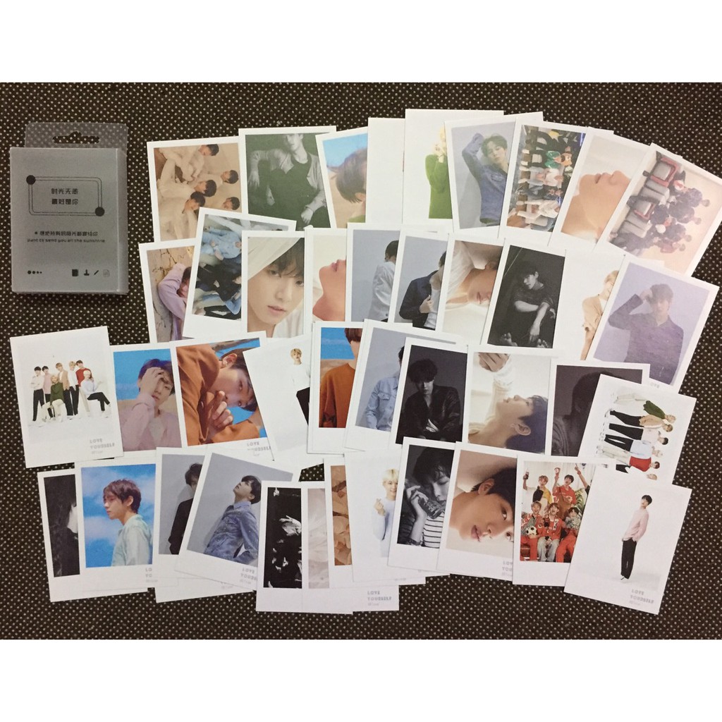 (nhiều mẫu) Lomo card hộp nhựa BTS và các thành viên set45 mẫu mới