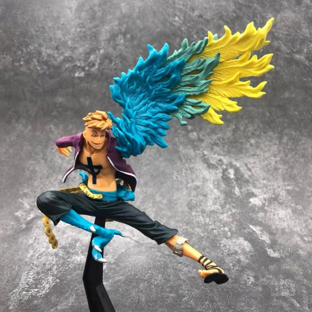 Mô hình One Piece Marco phượng hoàng lửa cao 23cm siêu chất, figure one piece decor tráng trí cực ngầu, mô hình anime