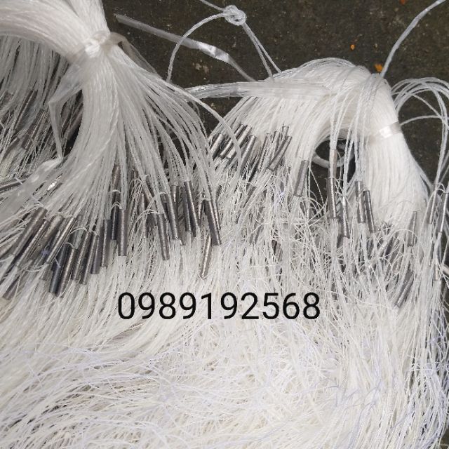 Lưới đánh cá 3 màn làm bằng sợi dù Then 3, 4, 5, 6 cao 1m, 1m2, 1m6 dài 50m bắt các loại cá to từ 1kg đến 5kg