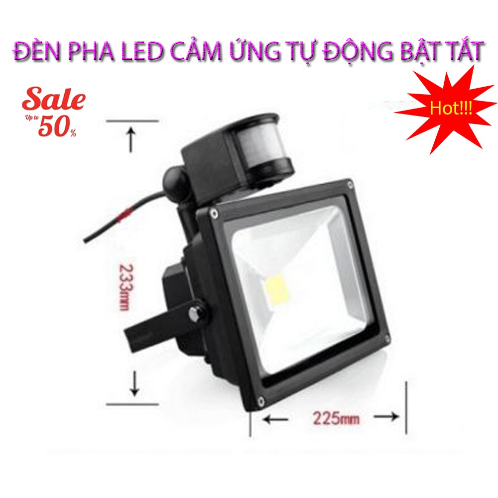 ĐÈN LED CẢM BiẾN Hồng ngoại 10W tự động bật tắt, Cảm ứng chuyển động