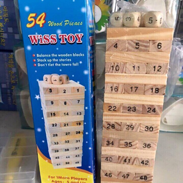 Đồ chơi rút gỗ Wish Toy LỚN 48 thanh cho bé