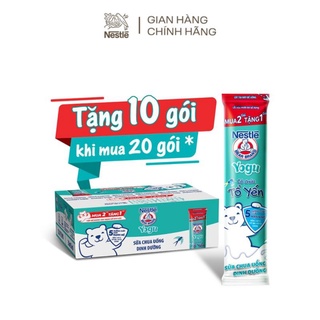 (bao bì mới) SỮA CHUA UỐNG NESTLE YOGU TỔ YẾN dạng túi 85ml. sữa chua uống YOGU yến 30t x 85ml