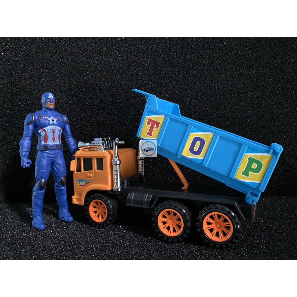 Xe Ben đồ chơi chạy bằng cót vua của loài xe chở đá,cát dành cho bé yêu thích..