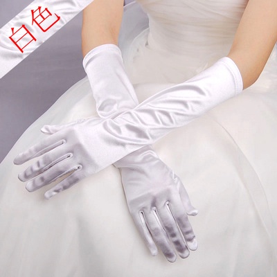 Găng tay cô dâu phi bóng cổ dài - 50k