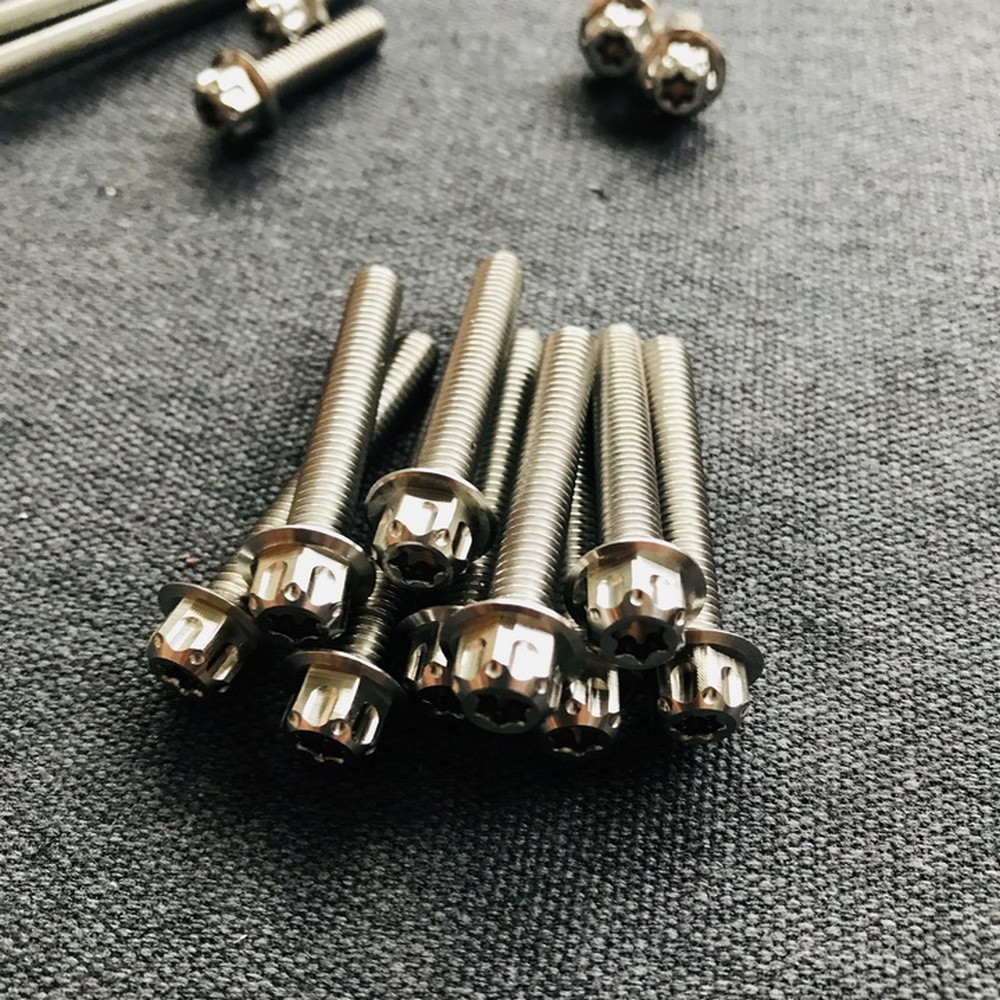 [TRANG TRÍ] Bộ ố kiểu xe máy, ốc trang trí lốc máy INOX kiểu SALAYA gắn xe EXCITER 150