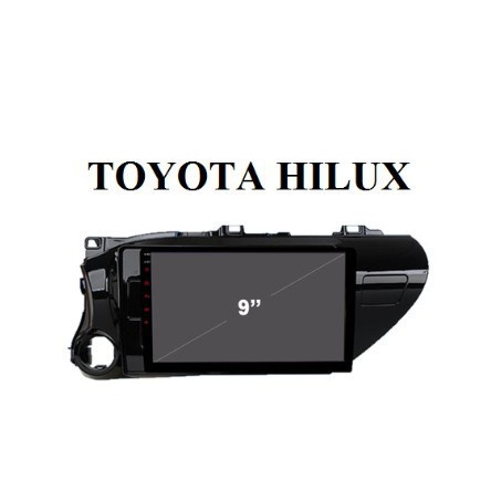 [Sale] MẶT DƯỠNG XE TOYOTA HILUX 2016 - 2020 9INCH CÓ JACK NGUỒN ZIN