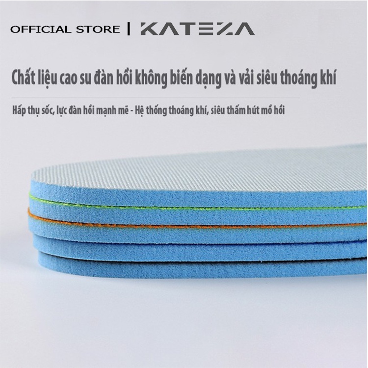 Lót giày thể thao KATEZA êm chân siêu nhẹ giảm xóc, khử mùi, thoáng khí