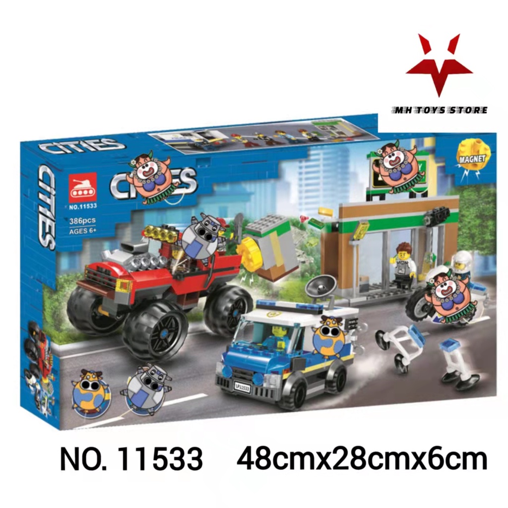 Đồ chơi lego xếp hình lắp ráp cites 11533- cảnh sát truy bắt cướp