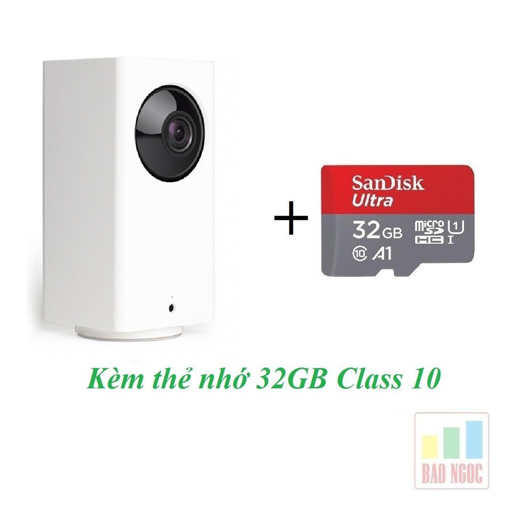 Camera IP Xiaomi square DF3 360 Full HD (1080P) - Kèm thẻ nhớ 32GB Class 10