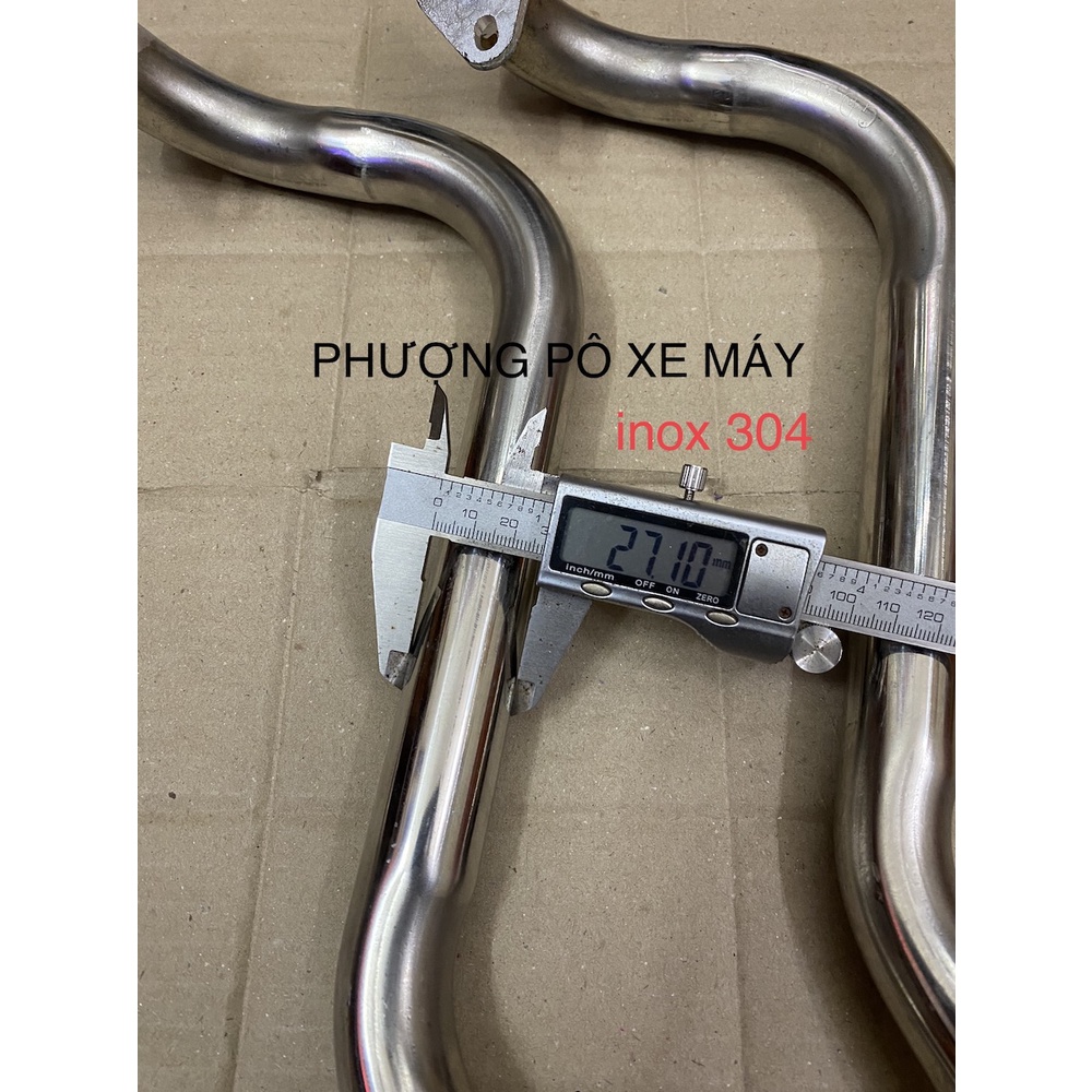 Cổ pô inox 201 và 304 gắn pô zin cho PCX Thái