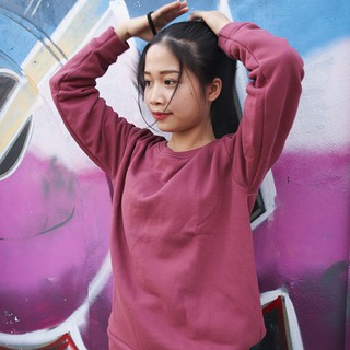 Áo Sweater Cổ Tròn Dáng Rộng Thời Trang Thu Đông Cho Nam Nữ , Chất Nỉ Bông Cao Cấp Nhiều Màu